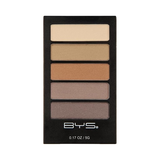BTY | BYS Women's 5-Piece Eye Shadow Palette, Natural Delight Eye Pigments, 0.17 Ounce (Pack of 1)