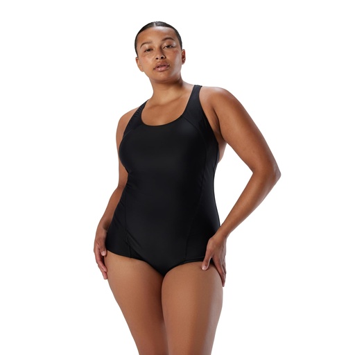 STR | speedo Women's Swimsuit One Piece PowerFlex Princess Seam Ultraback Conservative Cut