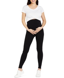 STR | Motherhood Maternity Womens Essential Stretch Full Length Secret Fit Belly Leggings