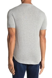 STR | Goodlife Scallop Slub Crewneck T-Shirt in Lt Heather Grey at Nordstrom, Size Medium