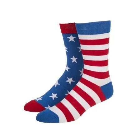 STR | American Flag Stars & Stripes Mens Crew Socks