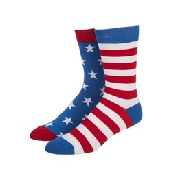 STR | American Flag Stars & Stripes Mens Crew Socks
