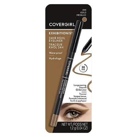 STR | COVERGIRL Exhibitionist 24-Hour Kohl Eyeliner, Gold Metallic, 0.04 oz