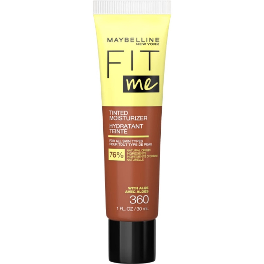 BTY | BTY | Maybelline Fit Me Tinted Moisturizer, Natural Coverage, Face Makeup, 360, 1 Count