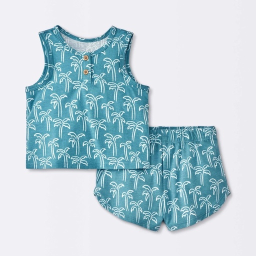 KID | Baby Boys' Top & Bottom Set - Cloud Island™ Blue 12M