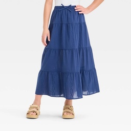 KID | Girls' Tiered Maxi Skirt - art class™ Blue M