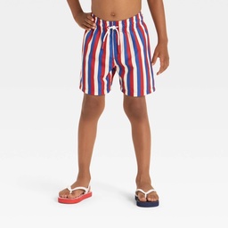 KID | Baby Boys' Striped Trunk - Cat & Jack™ Red/White/Blue 12M