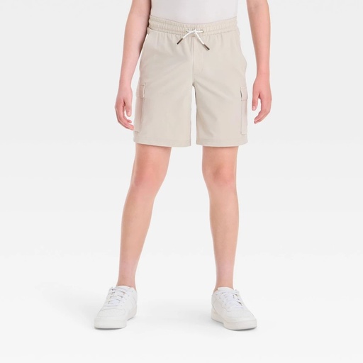 KID | Boys' Adventure Shorts - All In Motion™ Beige M: Recycled Polyester, Spandex, Lightweight,