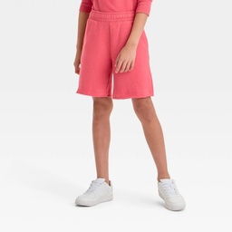 STR | Boys' Fleece Shorts - art class™ Coral Red S: Elastic Waist, Drawstring, Pockets