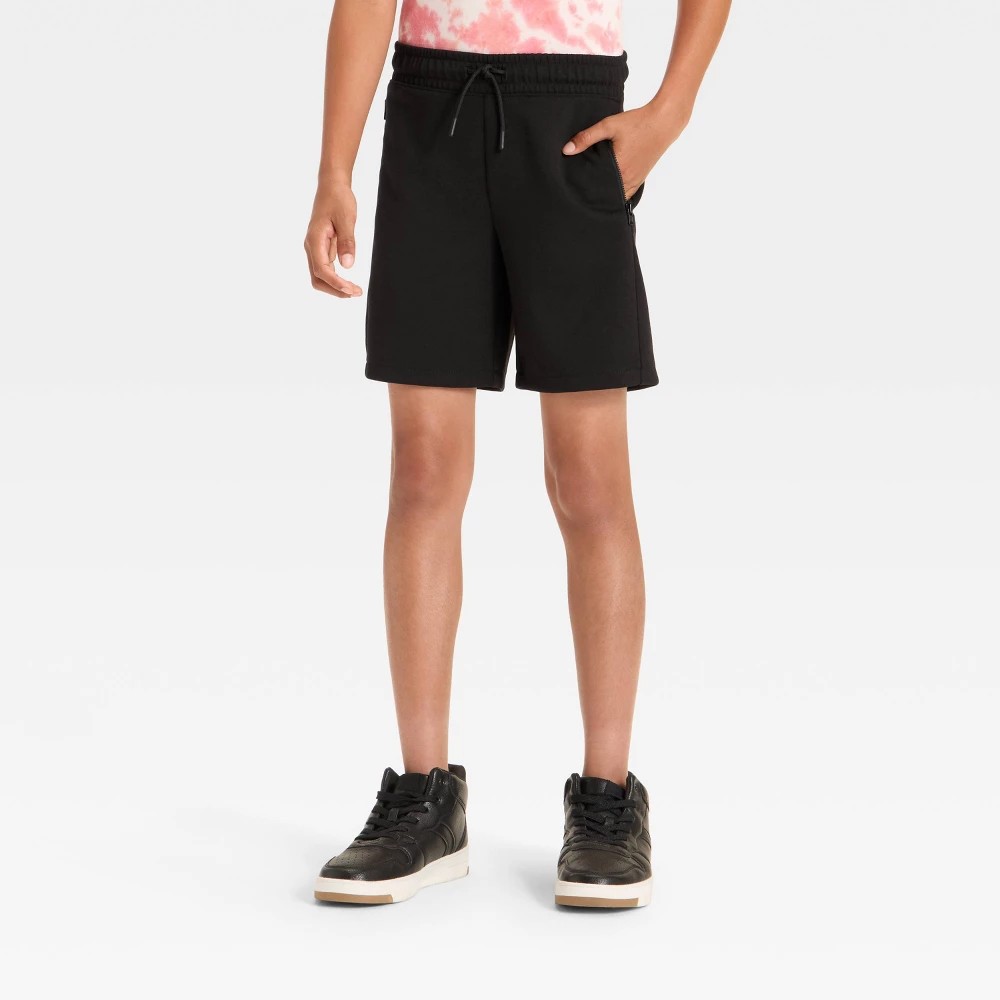 STR | Boys' Knit Sport Pull-On Shorts - art class™ Black S