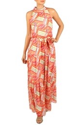 STR | julia jordon Women's Printed Mock-Neck Tier Maxi Dress