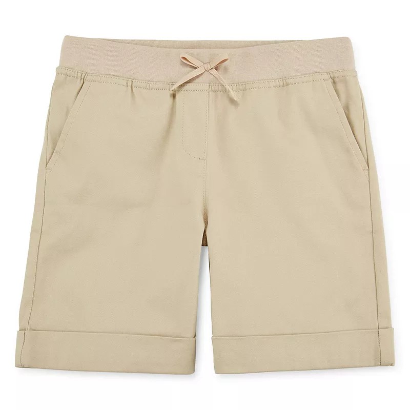 STR | IZOD Pull-On Stretch Twill Shorts - Girls