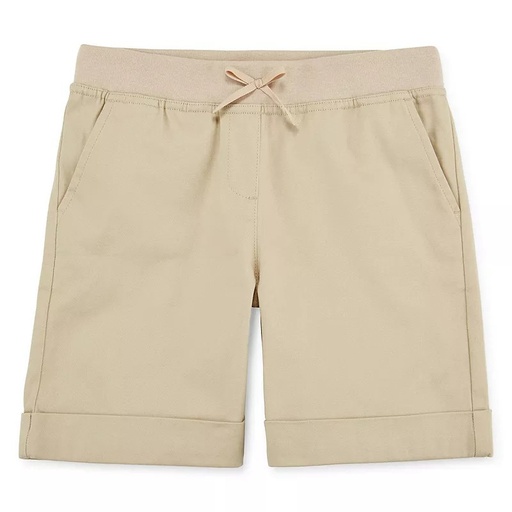 STR | IZOD Pull-On Stretch Twill Shorts - Girls