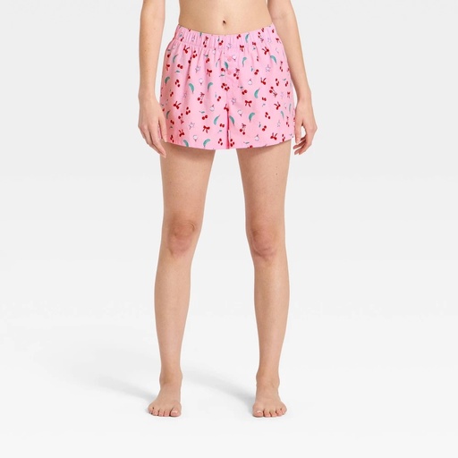 STR | Women's Boxer Pajama Shorts - Wild Fable™ Pink Ornaments XXS