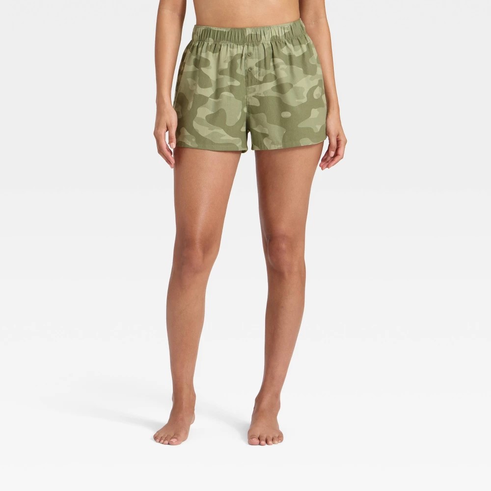 STR | Women's Boxer Pajama Shorts - Wild Fable™ Camo XS