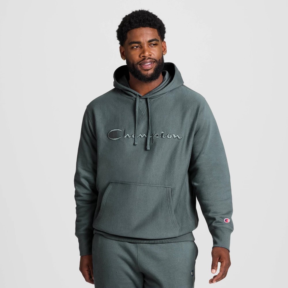 PRM | Champion Adult Sizing Iconic Embroidered Hoodie - Dark Forest XL