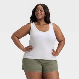 STR | Women's Slim Fit Tank Top - Universal Thread™ Light Heather Gray XXL