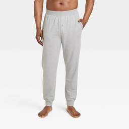 STR | Men's Cotton Modal Knit Jogger Pajama Pants - Goodfellow & Co™ Heathered Gray S: Tapered Leg, Elastic Waistband