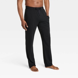 STR | Men's Cotton Modal Knit Pajama Pants - Goodfellow & Co™ Black L: Midweight, Elastic Waistband