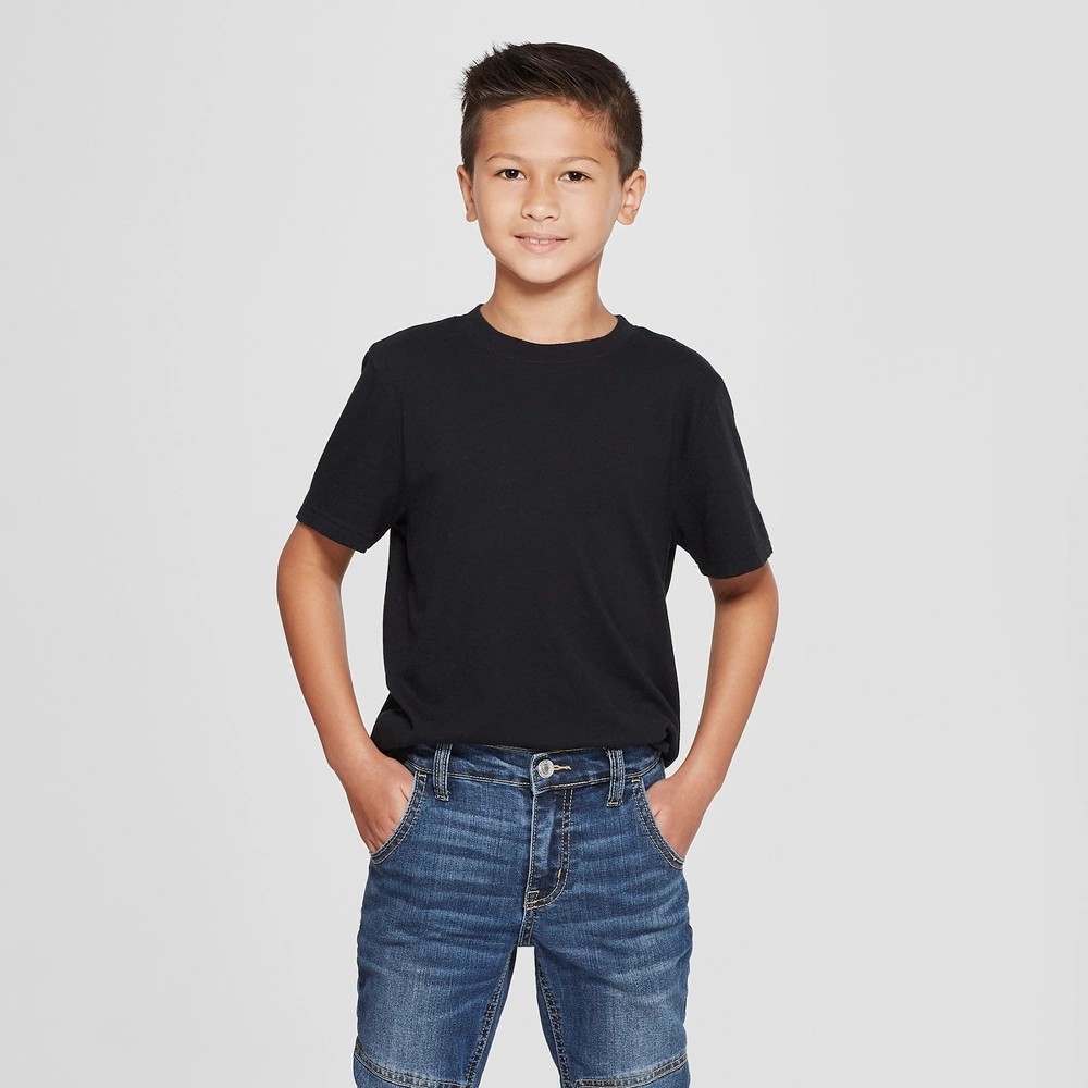 STR | Boys' Short Sleeve T-Shirt - Cat & Jack™ Black XS