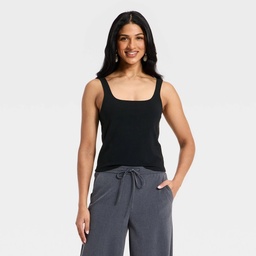 STR | Women's Sculpt Square Tank Top - A New Day™ Black S