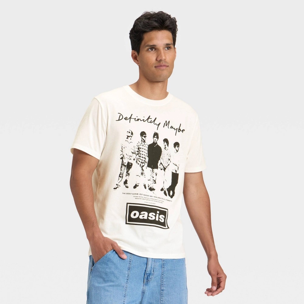 STR | Men's Oasis Short Sleeve Graphic T-Shirt - Goodfellow & Co™ Off-White M