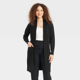 STR | Women's Duster Cardigan - A New Day™ Black M