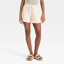 STR | Women's Mid-Thigh Fleece Shorts - Universal Thread™ Cream M