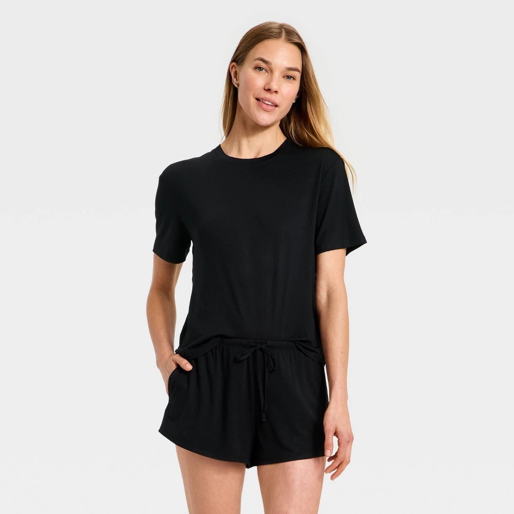 STR | Women's Jersey Pajama T-Shirt - Auden™ Black XXL