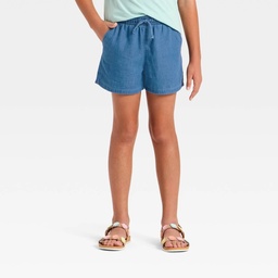 STR | Girls' Pull-On Woven Shorts - Cat & Jack™ Medium Wash S