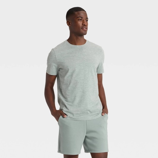 STR | Men's Short Sleeve Soft Stretch T-Shirt - All In Motion™ Leafy Green M