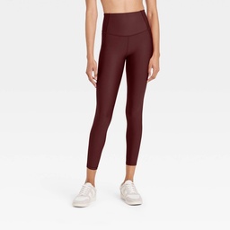 STR | Women's Effortless Support High-Rise Pocketed 7/8 Leggings - All In Motion™ Maroon L