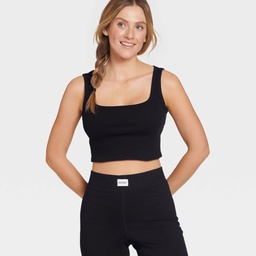 STR | Jockey Generation™ Women's Organic Cotton Blend Cropped Tank Top - Black XL