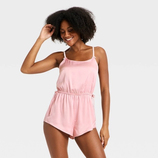 STR | Women's Luxury Collection Satin Romper - Auden™ Pink M