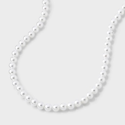STR | Pearl Necklace - A New Day™ Pearl: Lobster Claw Clasp, Glass Material, 18" Strand with 3" Extender