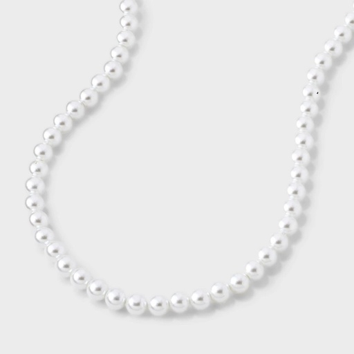 STR | Pearl Necklace - A New Day™ Pearl: Lobster Claw Clasp, Glass Material, 18" Strand with 3" Extender
