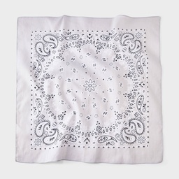 STR | Cotton Circular Pattern Paisley Bandana Scarf - Universal Thread™ Gray