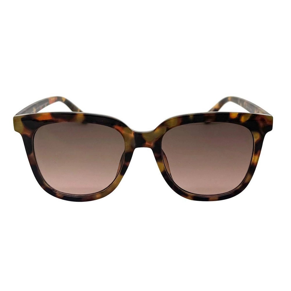 STR | Women's Recycled Plastic Square Tortoise Print Sunglasses - Wild Fable™ Brown: UV Protection, Wide Fit