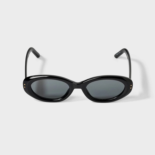 STR | Oval Plastic Sunglasses- Wild Fable™ Black