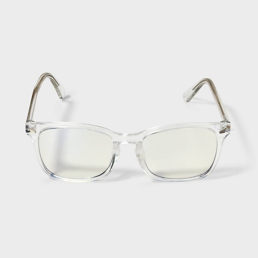 STR | Women's Crystal Rectangle Blue Light Filtering Glasses - Wild Fable™ Clear