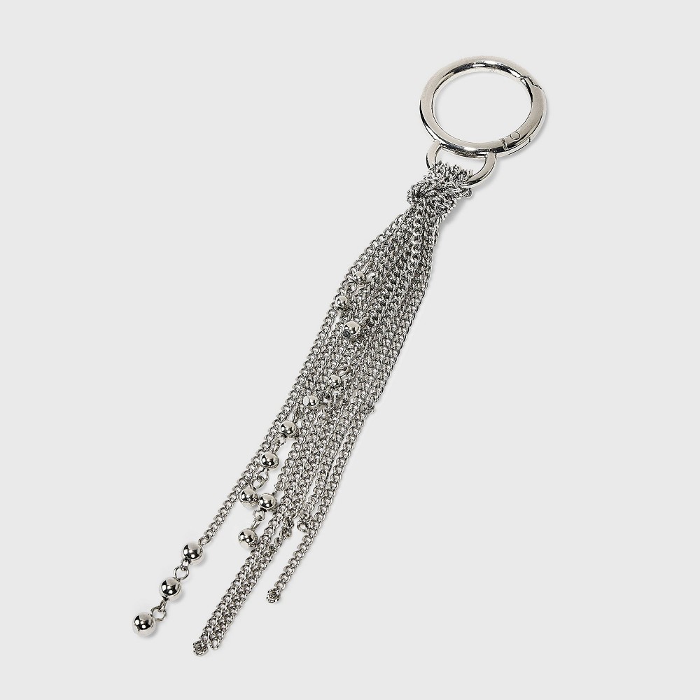 STR | Chain Fringe Dangle Bag Charm - Universal Thread™ Silver