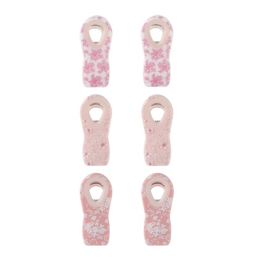 STR | Cook With Color 6pk Chip Bag Clips Pink