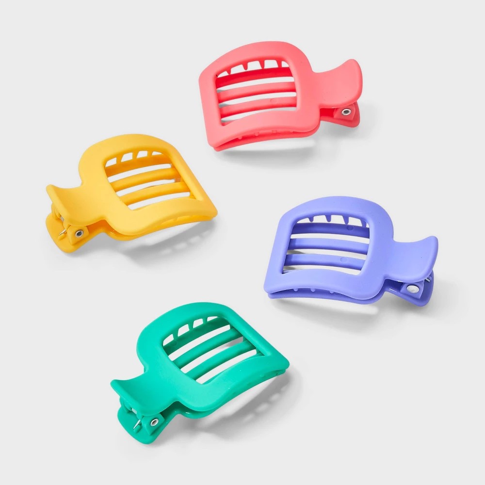 STR | Flat Square Claw Clip - 4pc - Cat & Jack™