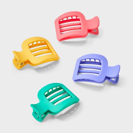 STR | Flat Square Claw Clip - 4pc - Cat & Jack™