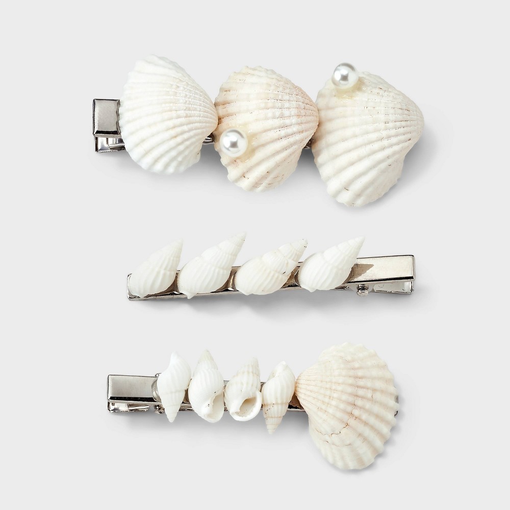 STR | Shell Hair Barrette Set 3pc - A New Day™ Gold