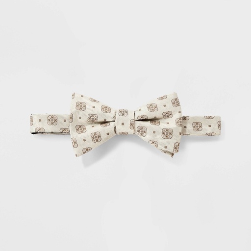 STR | Men's Medallion Bow Tie - Goodfellow & Co™ Cream/Tan