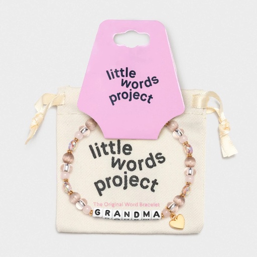 STR | Little Words Project Grandma Beaded Bracelet - Taupe