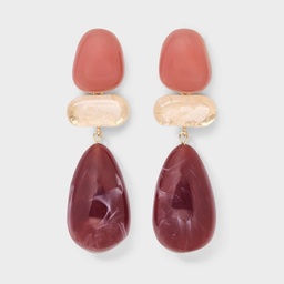 STR | Beaded Linear Earrings - A New Day™ Pink