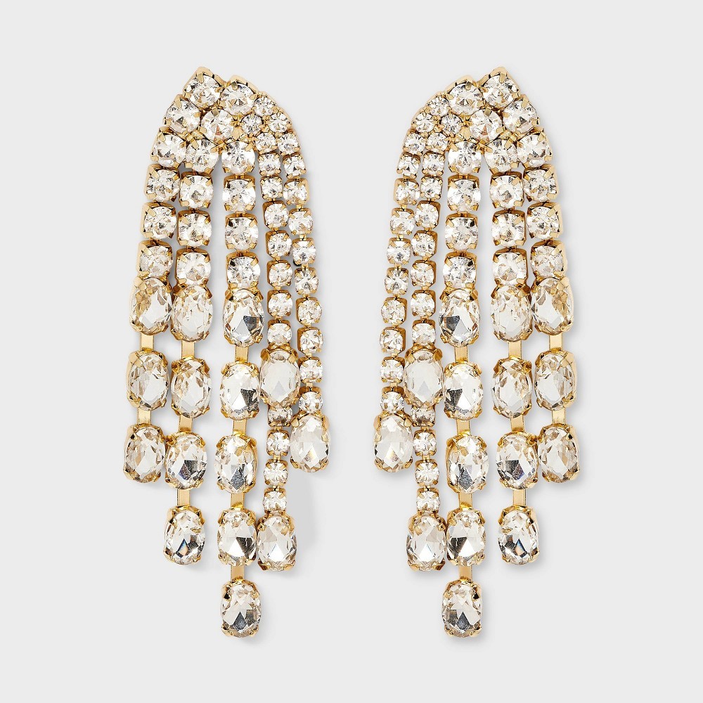 STR | SUGARFIX by BaubleBar Sparkling Starfall Earrings - Gold