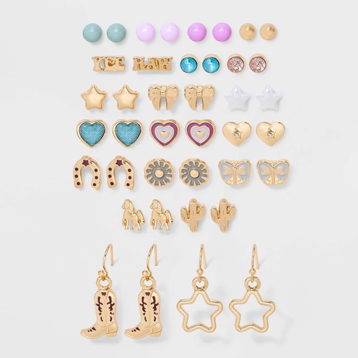 STR | Girls' 20pk Western Earring Set - Cat & Jack™